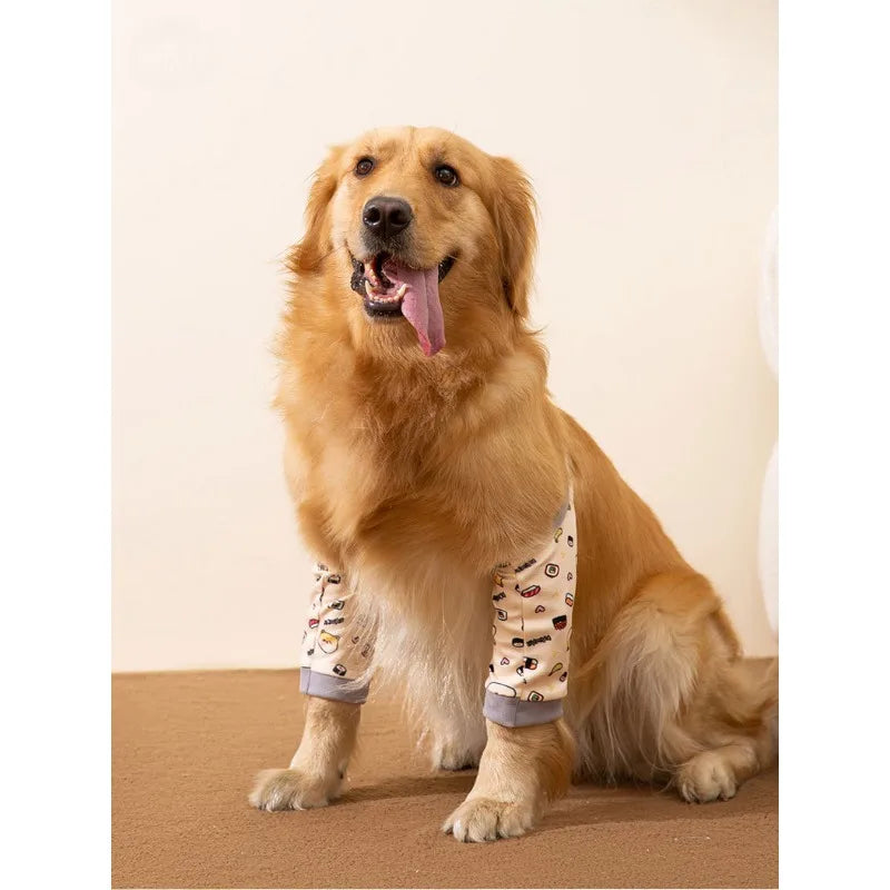 Anti-Scratch Dog Leg Protectors – Knee Support Sleeves for Large Dogs (Labrador, Border Collie, etc.)
