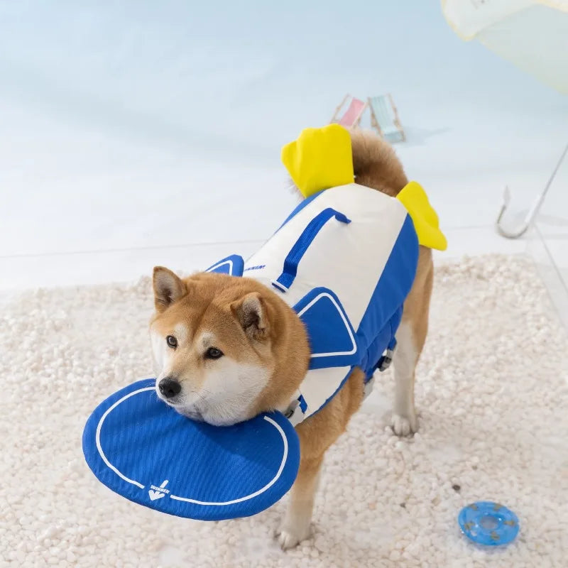 Cute Penguin Dog Life Jacket – Summer Swim Vest for Small & Medium Dogs (Teddy, etc.)